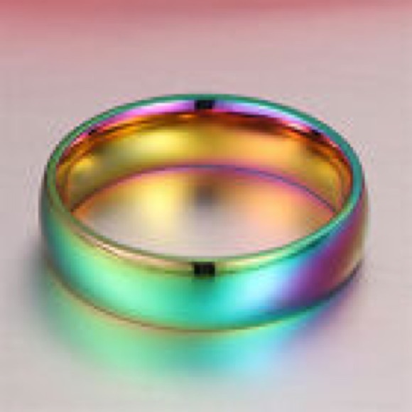 Titanium ring NWT rainbow metallic/size 9 - Picture 3 of 3